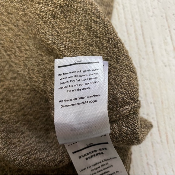 Smartwool 1/4 zip up men’s sweater XL merino blend light brown - Picture 9 of 13